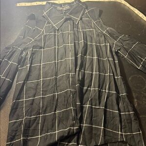 Generation Love Black and White Checkered Top